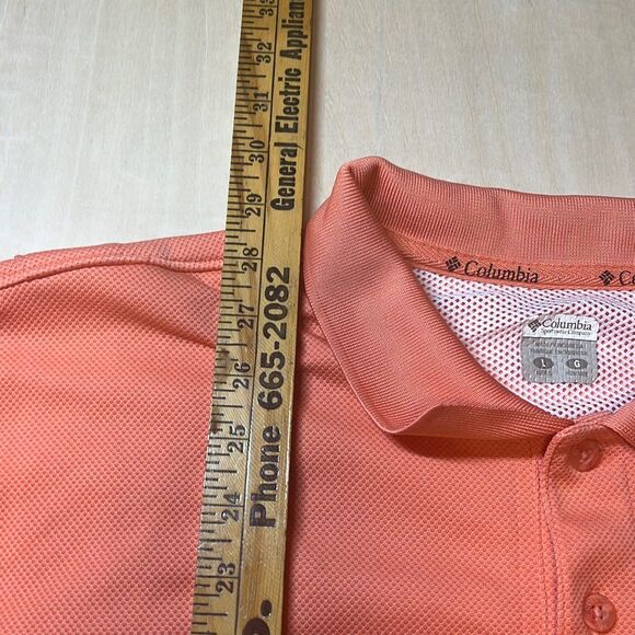 Columbia‎ PFG Polo Shirt Mens Large Salomon color - Picture 3 of 7